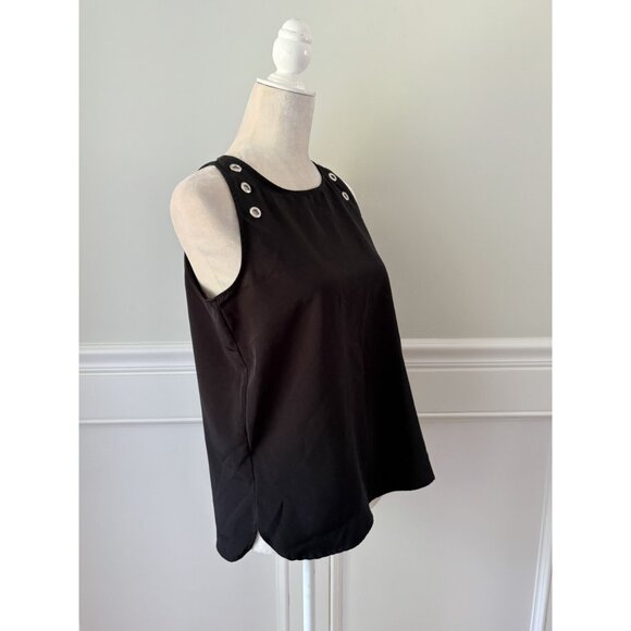 The Limited Black Grommet Detail Tank Top Size M - Picture 2 of 4